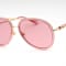 Versace Pink Transparent Aviator Frame / Pink Lenses Sunglasses