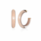 14K Yellow Gold Over Sterling Silver Medium Illusion Acrylic Hoops in Dusty