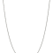 Rhodium Over Sterling Silver 0.9mm Box Chain with 2-inch Extension