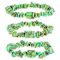 Green Turquoise Chip Bead Stretch Bracelet Set Of 3