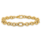 14K Yellow Gold Polished and Textured 7.5-inch Fancy Bracelet