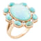 Barse Jewelry Aurora Blue Opal Golden Statement Ring