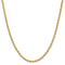 14k Yellow Gold 3.3mm Solid Rope 20 Inch Chain