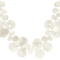 Iridescent Mother-Of-Pearl Statement Necklace In Sterling Silver