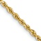 14k Yellow Gold 2mm Solid Diamond-Cut Quadruple Rope 24 Inch Chain
