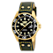 Invicta Pro Diver 43mm Black Dial Leather Band Quartz Watch