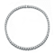 CZ Tennis Necklace In Sterling Silver 17 Inch