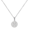 Initial M Charm Pendant Necklace In Silver-Tone