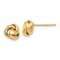 14k Yellow Gold Polished Knot Stud Earrings