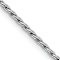 Rhodium Over 14k White Gold 1.25mm Solid Round Parisian Wheat 24 Inch Chain