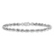 Rhodium Over 14k White Gold 4mm Diamond-Cut Quadruple Rope Link Bracelet