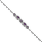 Rhodium Over 14k White Gold Marquise Amethyst Bracelet