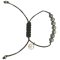 6-7MM Round Black Freshwater Pearl Black Cord Bolo Bracelet with
Stainless Steel Accent Tag