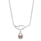 Sterling Silver Freshwater Pearl and Cubic Zirconia Necklace
