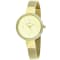Christian Van Sant Women's Reign Yellow Dial, Yellow tone Stainless
Steel Watch