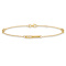 14K Yellow Gold Polished with .5-inch Extension Anklet