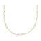 Freshwater Pearl Station Necklace In 18k Yellow Gold Over Sterling
Silver Necklace