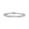White Cubic Zirconia Platinum Over Sterling Silver Tennis Bracelet 17.50ctw