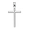 Rhodium Over 14k White Gold Cross Pendant