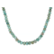 Turquoise Rondelle Beaded Necklace In Sterling Silver