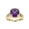 Purple And White Cubic Zirconia 18k Yellow Gold Over Silver February
Birthstone Ring 5.81ctw