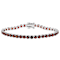 Red Garnet Tennis Bracelet In Sterling Silver 11.70ctw