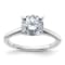 Rhodium Over 14K White Gold 1 3/4 ct. D E F Pure Light Round Moissanite
Solitaire Ring