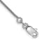 Rhodium Over 14k White Gold 0.9mm Round Snake Link Bracelet