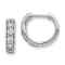 Rhodium Over 14K White Gold Lab Grown Diamond SI1/SI2, G H I, Hinged
Hoop Earrings