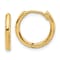 14k Yellow Gold Polished 9/16" Hinged Hoop Earrings