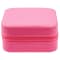 Berry Pink Travel Size Jewelry Box with Cleaning Cloth