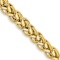 14k Yellow Gold 4.3mm 3-Wire Wheat Link 22 Inch Chain