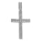 Rhodium Over 14K White Gold 1 1/10ct. Diamond Latin Cross Pendant