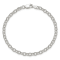 Sterling Silver 3mm Fancy Patterned Rolo Chain Bracelet