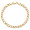 10k Yellow Gold 5.25mm Textured Fancy Link Bracelet