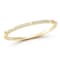 Rachel Zoe Pave CZ Nailhead Bangle Bracelet in 14K Gold Over Sterling Silver