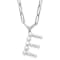 Rhodium Over Sterling Silver 3-5.5mm Freshwater Cultured Pearl LETTER E
18-inch Necklace