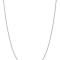 Rhodium Over Sterling Silver 0.9mm Box Chain with 2-inch Extension