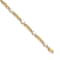 14k Yellow Gold and Rhodium Over 14k Yellow Gold Diamond and Oval Opal Bracelet
