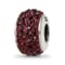 Sterling Silver Reflections Brown Full Preciosa Crystal Bead