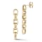 Bellissima Gold 14K Yellow Gold 6-Link Rolo Chain Dangle Earrings