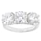 Lab-Grown Diamond Three-Stone Ring In 14K White Gold 5.00ctw