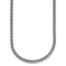 Rhodium Over Sterling Silver Polished 4.0mm Franco 16 Inch Chain
