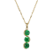 Green Cubic Zirconia 18k Yellow Gold Over Sterling Silver May Birthstone
Pendant 5.84ctw