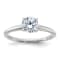 Rhodium Over 14K White Gold 1 ct. D E F Pure Light Round Moissanite
Solitaire Ring