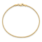 14K Yellow Gold 1mm Franco Chain Bracelet