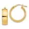 10k Yellow Gold 20mm x 2mm Polished Hoop Earrings
