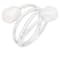 Keshi Freshwater Pearl Bypass Ring In Sterling Silver