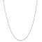 Rhodium over 14k White Gold Solid 0.70mm Rope 22 Inch Chain