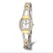 Charles Hubert Two-Tone Gold-finish White Dial Quartz Watch